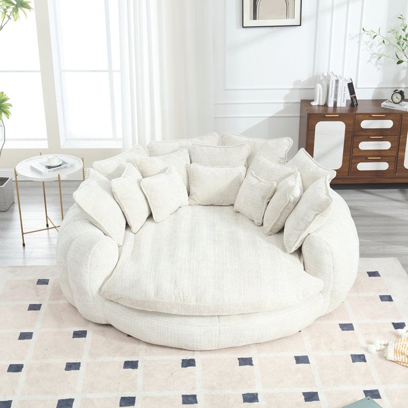 Brayden Studio Comfortable double loaf sofa bed oversized sofa bed with armrests for Living room Wayfair